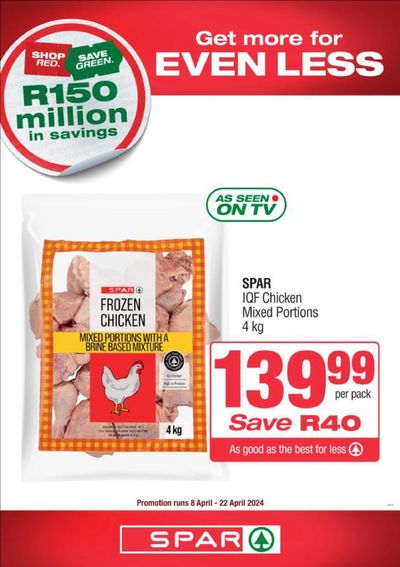 Groceries offers in Newcastle | National Specials 08 - 22 April in Spar | 2024/04/08 - 2024/04/22