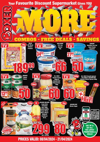 Groceries offers in Goodwood | sale in Boxer | 2024/04/08 - 2024/04/21
