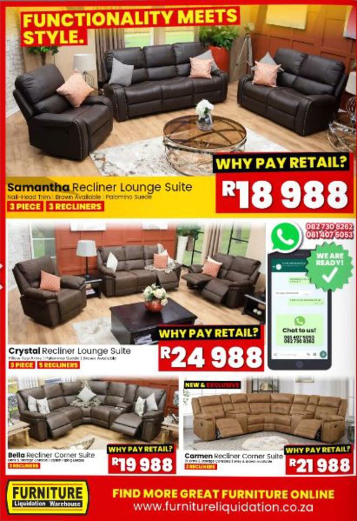 Furniture Liquidation Warehouse catalogue in Johannesburg | sale | 2024/04/08 - 2024/04/30