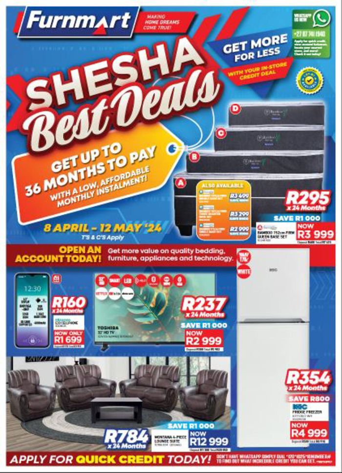 Furnmart catalogue in White River | sale | 2024/04/08 - 2024/05/12
