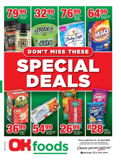OK Foods catalogue in Ladysmith | OK Foods weekly specials 10 - 21 April | 2024/04/10 - 2024/04/21