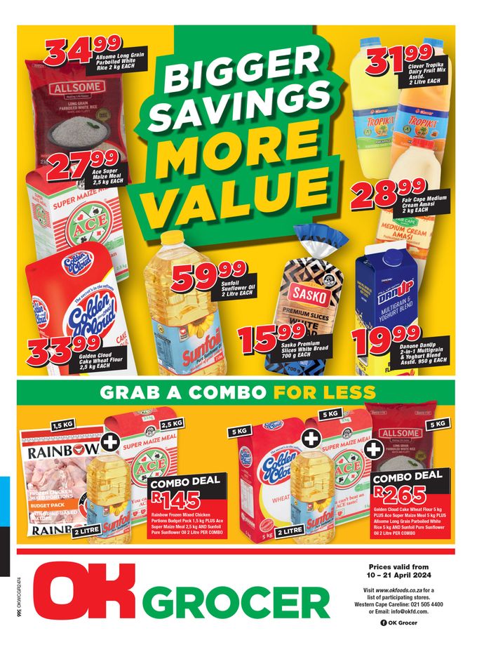 OK Grocer catalogue in Cape Town | OK Grocer weekly specials 10 - 21 April | 2024/04/10 - 2024/04/21