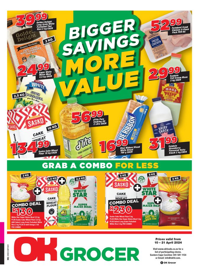 OK Grocer catalogue in Uitenhage | OK Grocer weekly specials 10 - 21 April | 2024/04/10 - 2024/04/21