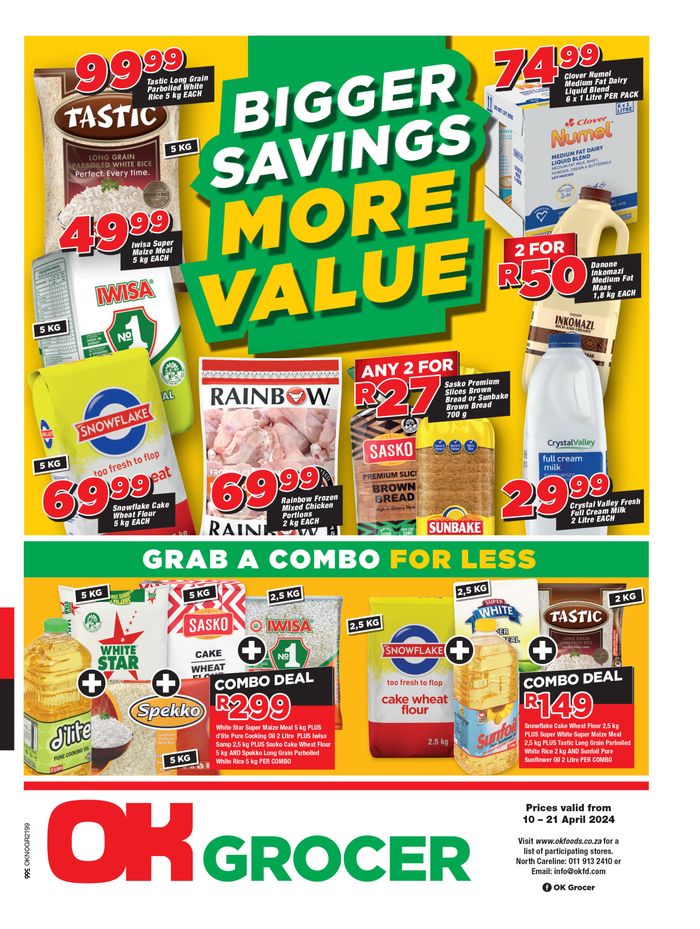 OK Grocer catalogue in Soweto | OK Grocer weekly specials 10 - 21 April | 2024/04/10 - 2024/04/21