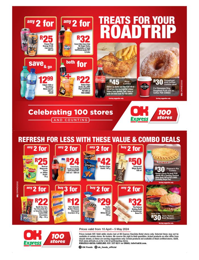 OK Express catalogue in Eshowe | Ok Express weekly specials 10 April - 05 May | 2024/04/10 - 2024/05/05