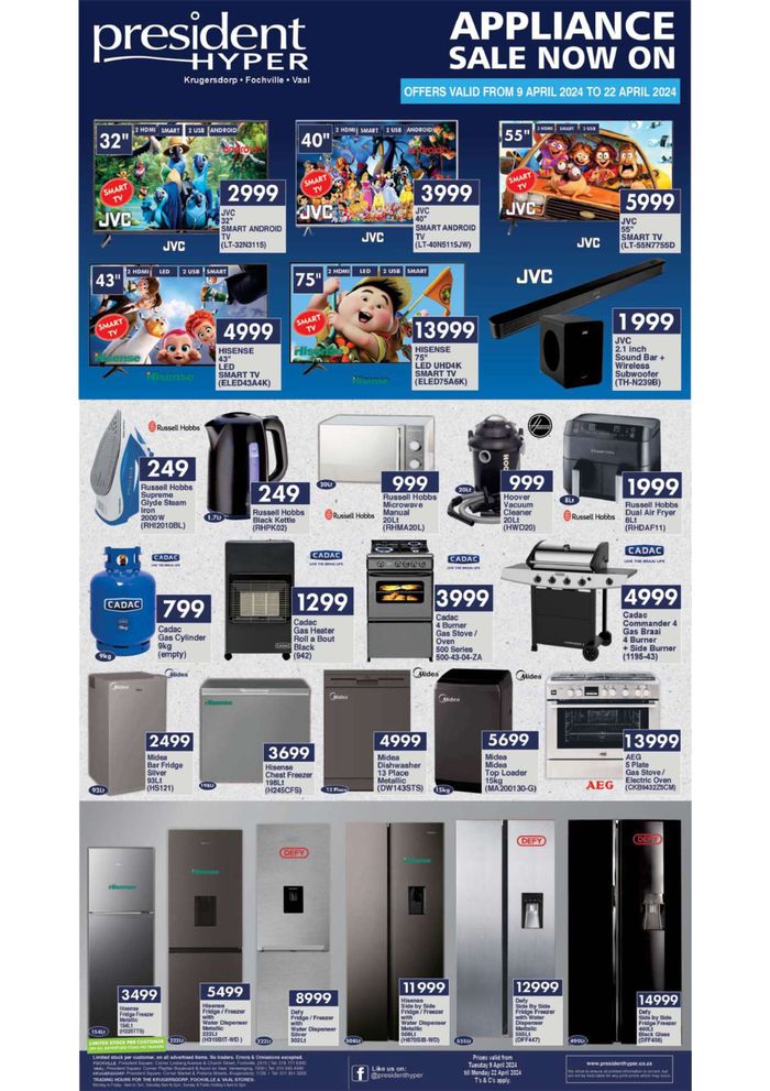 President Hyper catalogue in Krugersdorp | President Hyper weekly specials | 2024/04/09 - 2024/04/22
