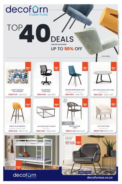Home & Furniture offers in Johannesburg | sale in Decofurn | 2024/04/09 - 2024/04/30