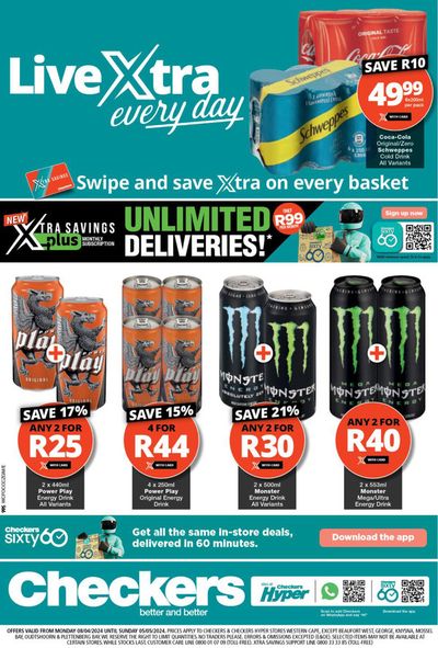 Groceries offers in Stellenbosch | Live Xtra Every Day in Checkers Hyper | 2024/04/11 - 2024/05/05