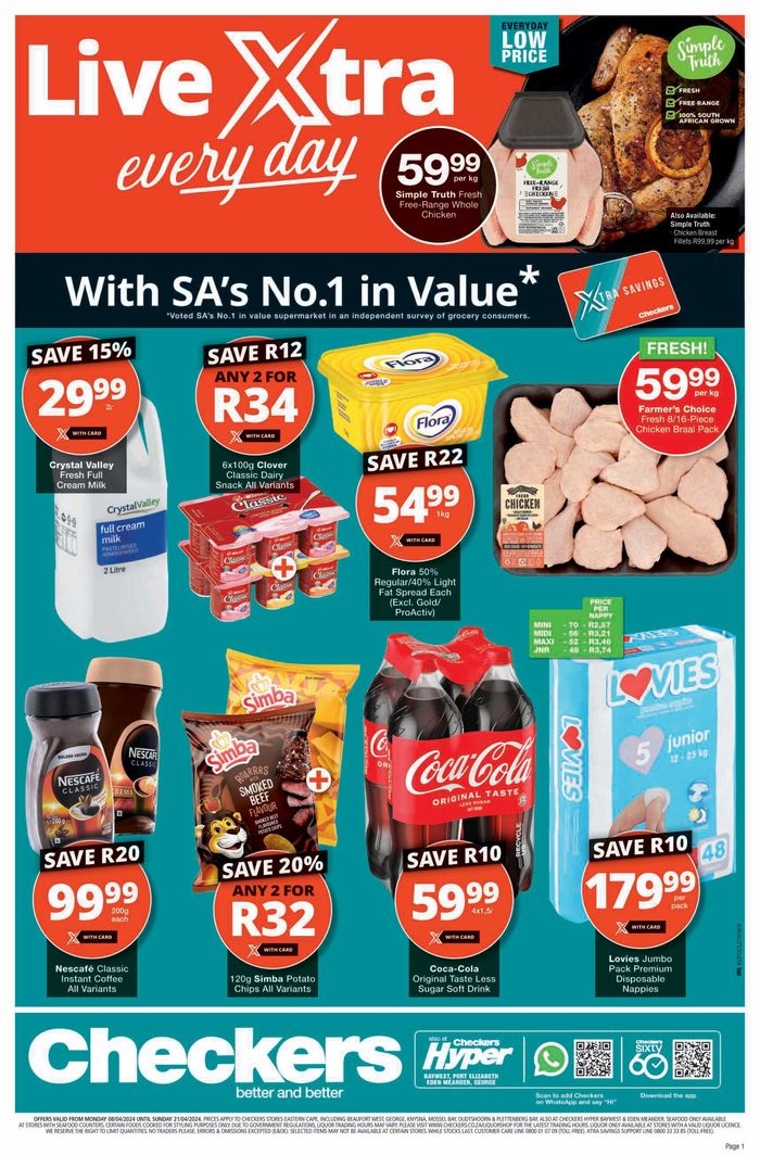 Checkers catalogue | Live Xtra Every Day | 2024/04/11 - 2024/04/21