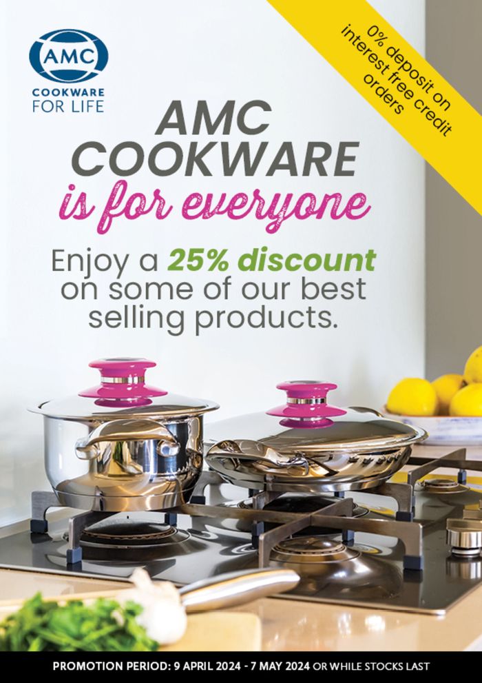 AMC Cookware catalogue in Randburg | sale | 2024/04/11 - 2024/05/07