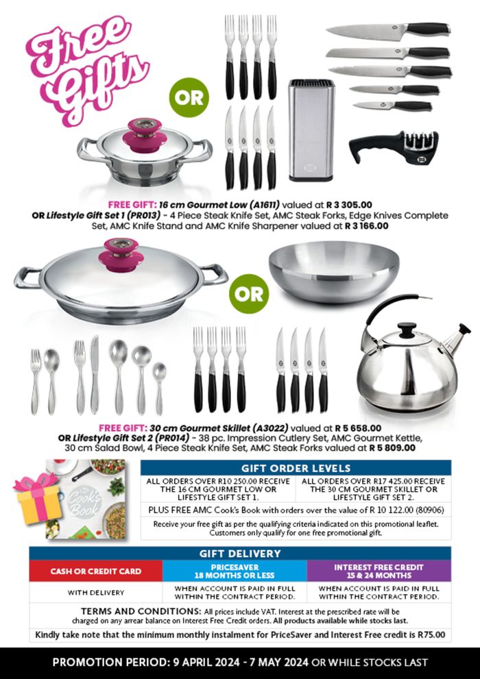 AMC Cookware catalogue in Inanda | sale | 2024/04/11 - 2024/05/07