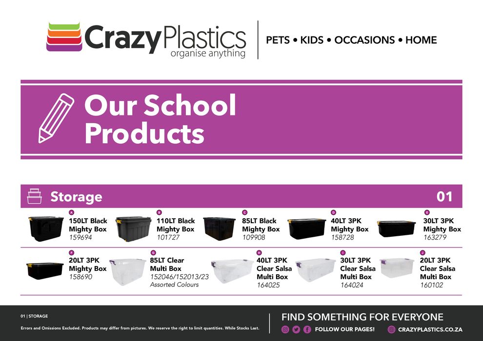 Crazy Plastics catalogue in Kempton Park | sale | 2024/04/12 - 2024/04/30