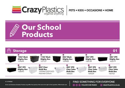 Crazy Plastics catalogue in Bethlehem | sale | 2024/04/12 - 2024/04/30