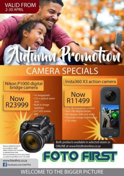 Electronics & Home Appliances offers in Oudtshoorn | sale in Foto First | 2024/04/12 - 2024/04/30