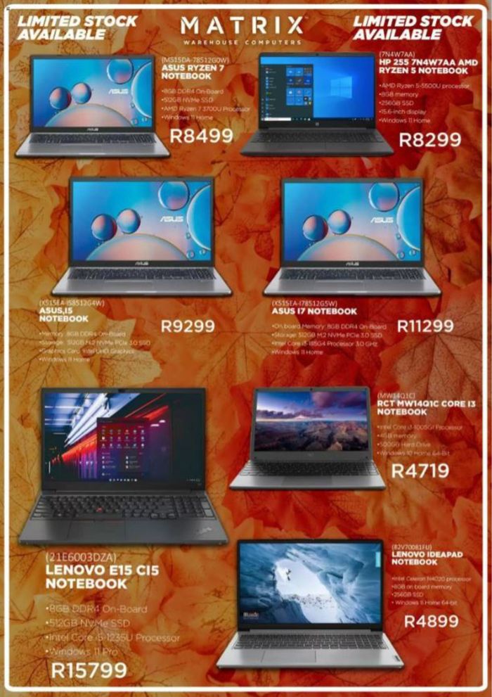 Matrix Warehouse catalogue in Pretoria | sale | 2024/04/15 - 2024/04/30