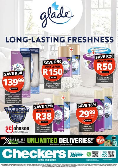 Checkers Hyper catalogue in Cape Town | Checkers Glade Promotion 15 April - 12 May | 2024/04/15 - 2024/05/12