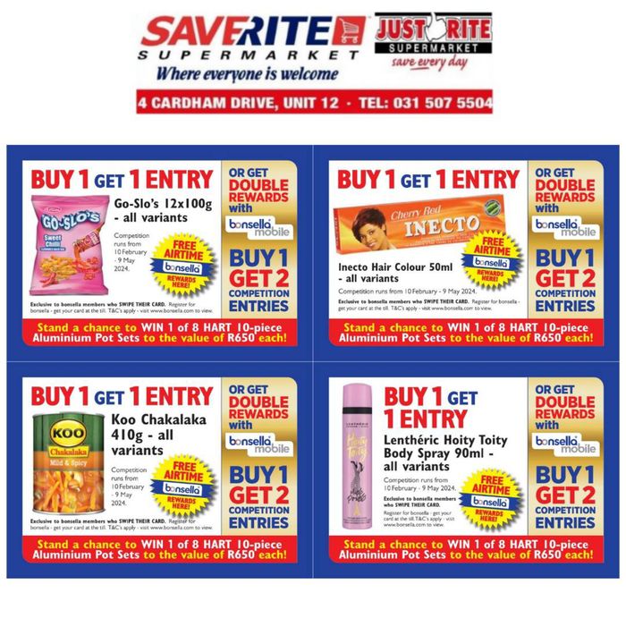 Saverite catalogue in Bloemfontein | sale | 2024/04/15 - 2024/04/21