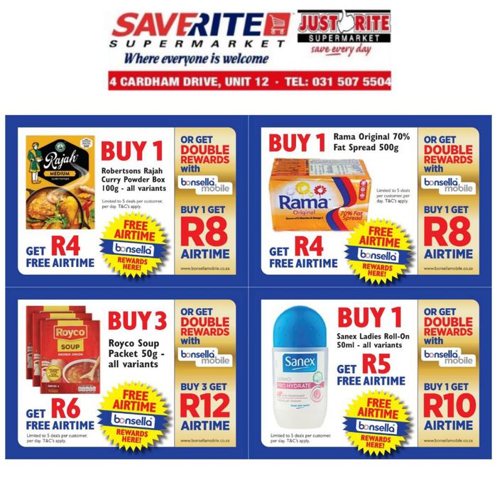 Saverite catalogue in Cape Town | sale | 2024/04/15 - 2024/04/21