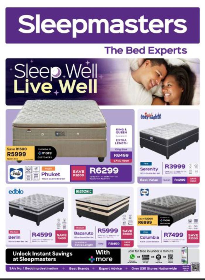 Sleepmasters catalogue in Durban | sale | 2024/04/15 - 2024/05/19