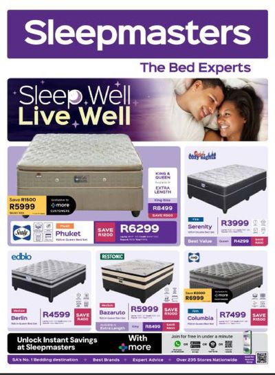 Home & Furniture offers | sale in Sleepmasters | 2024/04/15 - 2024/05/19