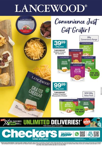 Checkers catalogue in Cape Town | Checkers Lancewood Promotion Virtual 19 May | 2024/04/16 - 2024/05/19