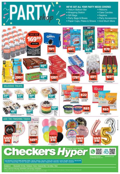Checkers catalogue in Mitchell's Plain | Checkers Hyper Party Shop Until 12 May | 2024/04/16 - 2024/05/12
