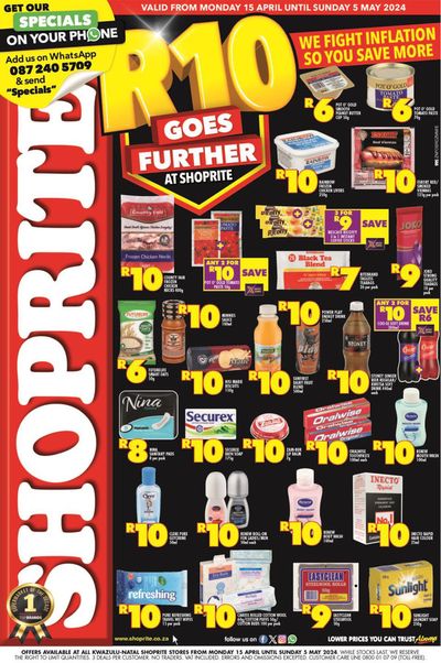 Shoprite catalogue in Nquthu | Shoprite weekly specials | 2024/04/16 - 2024/05/05