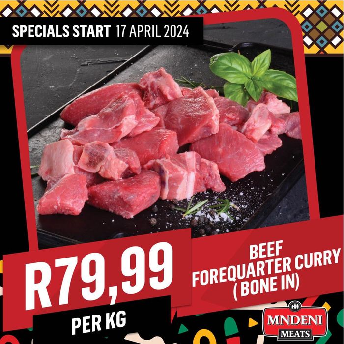 Bluff Meat Supply catalogue in Richards Bay | Bluff Meat Supply Mndeni Meats | 2024/04/17 - 2024/04/21