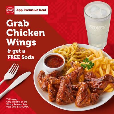 Restaurants offers in Cape Town | sale in Wimpy | 2024/04/16 - 2024/05/03