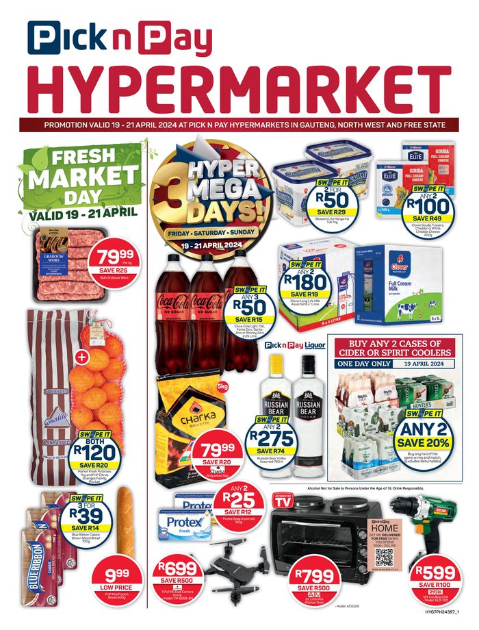 Pick n Pay Hypermarket catalogue | Pick n Pay Hypermarket weekly specials | 2024/04/18 - 2024/04/21