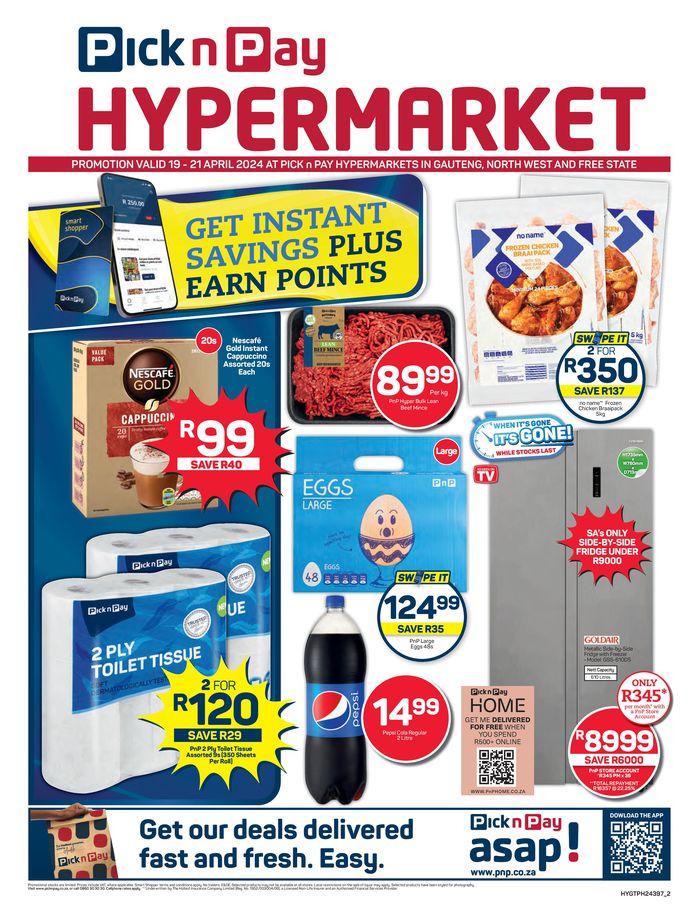 Pick n Pay Hypermarket catalogue in Klerksdorp | Pick n Pay Hypermarket weekly specials | 2024/04/18 - 2024/04/21