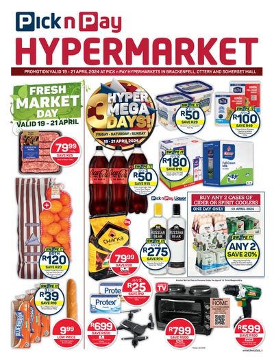 Groceries offers | Pick n Pay Hypermarket weekly specials in Pick n Pay Hypermarket | 2024/04/18 - 2024/04/21
