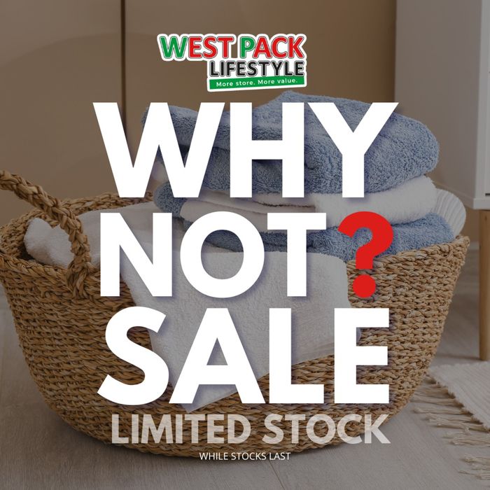 West Pack Lifestyle catalogue in Klerksdorp | sale | 2024/04/18 - 2024/04/28
