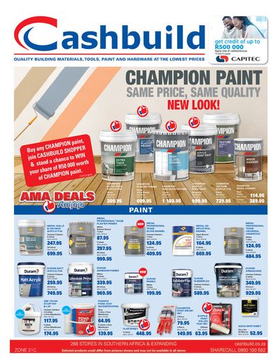 DIY & Garden offers in Thulamahashe-A | Cashbuild weekly specials until 19 May 2024 in Cashbuild | 2024/04/19 - 2024/05/19