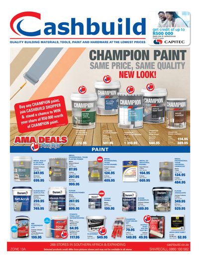 DIY & Garden offers in Emoyeni | Cashbuild weekly specials until 19 May 2024 in Cashbuild | 2024/04/19 - 2024/05/19