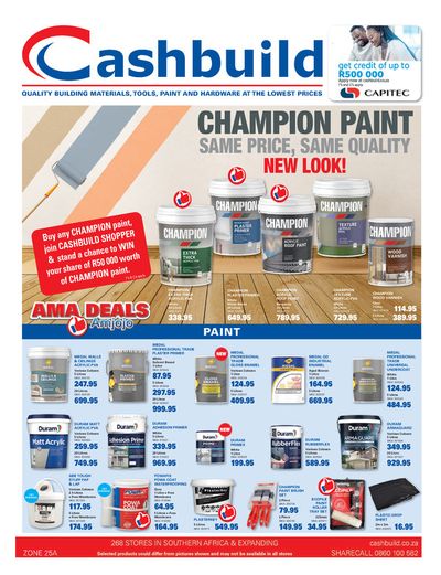 DIY & Garden offers in Somerset West | Cashbuild weekly specials until 19 May 2024 in Cashbuild | 2024/04/19 - 2024/05/19