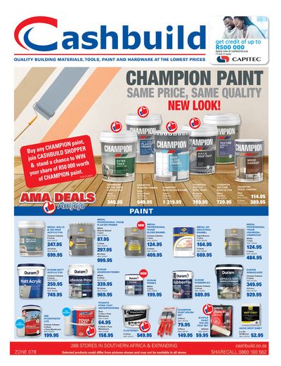 DIY & Garden offers in Nongoma | Cashbuild weekly specials until 19 May 2024 in Cashbuild | 2024/04/19 - 2024/05/19