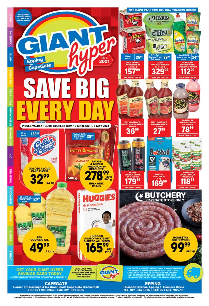 Giant Hyper catalogue in Brackenfell | Giant Hyper specials catalogue | 2024/04/22 - 2024/05/05