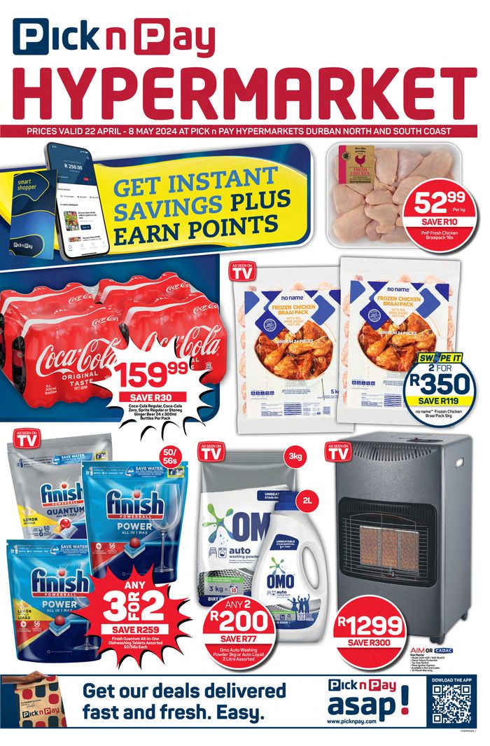 Pick n Pay Hypermarket catalogue in Durban | Pick n Pay Hypermarket weekly specials 22 April - 08 May | 2024/04/22 - 2024/05/08
