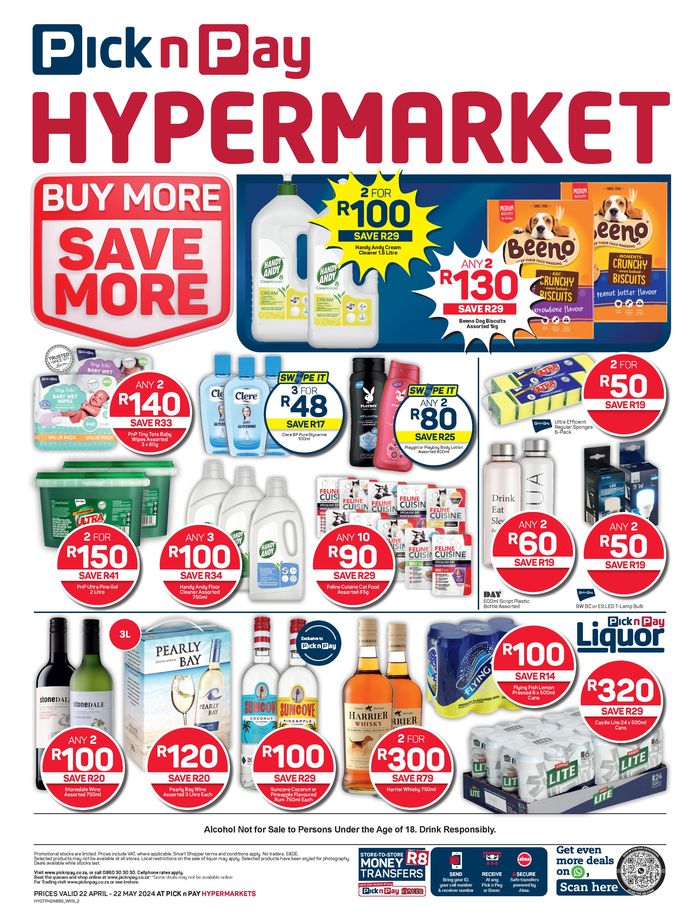 Pick n Pay Hypermarket catalogue in Klerksdorp | Pick n Pay Hypermarket weekly specials 22 April - 22 May | 2024/04/22 - 2024/05/22