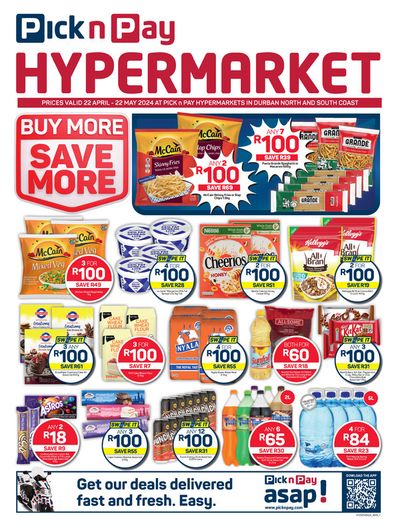 Pick n Pay Hypermarket catalogue in Durban | Pick n Pay Hypermarket weekly specials | 2024/04/22 - 2024/05/22