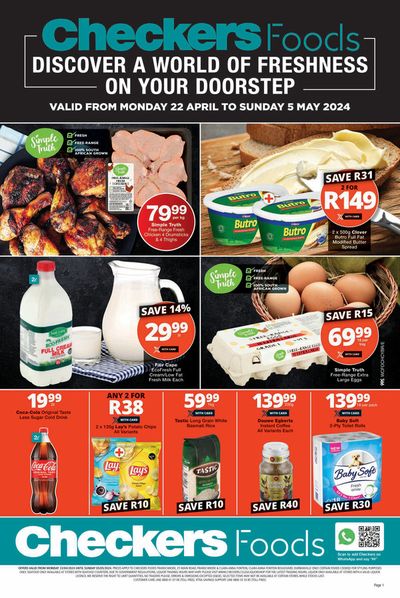 Checkers catalogue in Kuils River | Checkers weekly specials 22 April - 05 May | 2024/04/22 - 2024/05/05