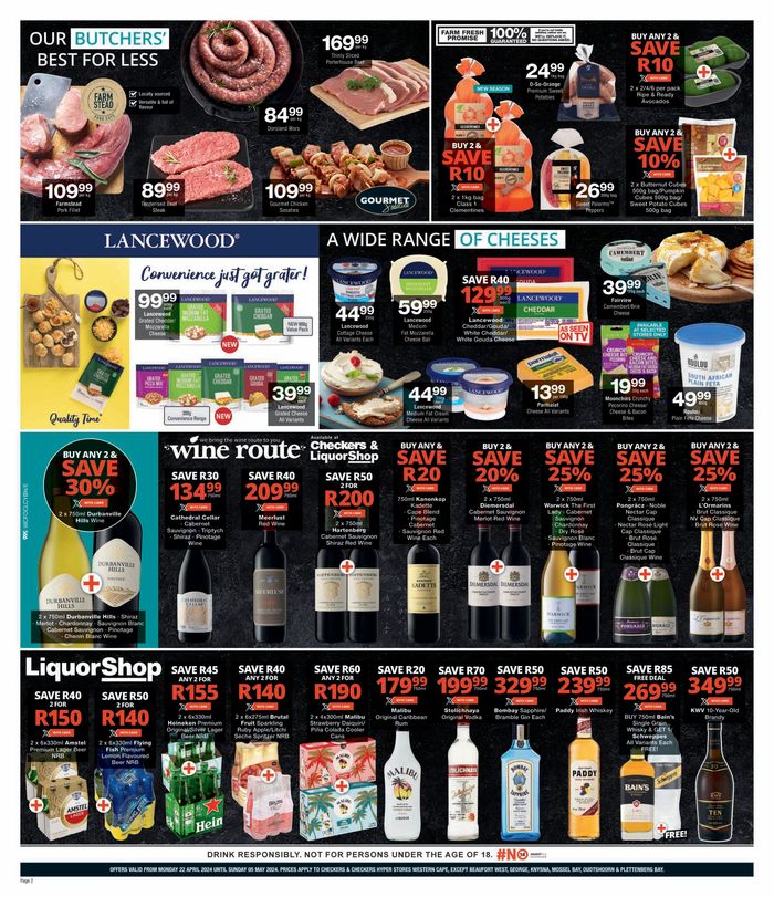 Checkers catalogue in Paarl | Checkers April Month-End Promotion WC 22 April - 5 May | 2024/04/22 - 2024/05/05