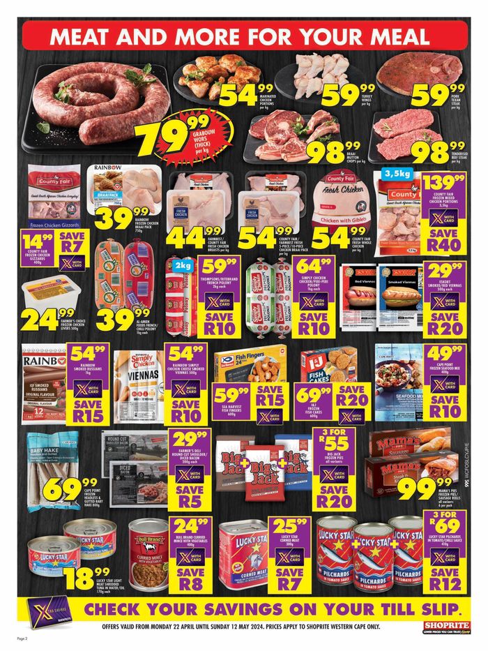 Shoprite catalogue in Goodwood | Shoprite Xtra Savings Western Cape 22 April - 12 May | 2024/04/22 - 2024/05/12