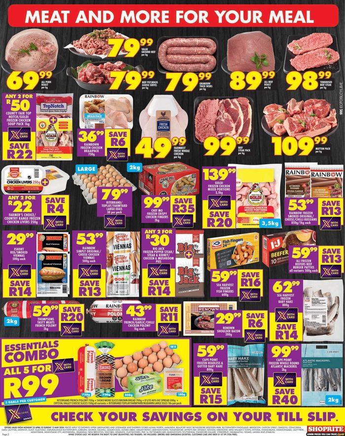 Shoprite catalogue in King William's Town | Shoprite Xtra Savings Eastern Cape 22 April - 12 May | 2024/04/22 - 2024/05/12