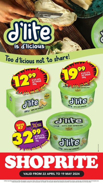 Shoprite catalogue in Eerste River | Shoprite D'lite Savings Western Cape 22 April - 19 May | 2024/04/22 - 2024/05/19