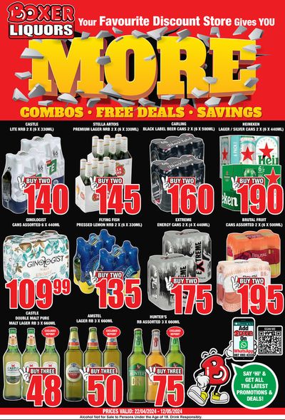 Groceries offers in Nongoma | FS April ME Liquor 22 April - 12 May in Boxer Liquors | 2024/04/22 - 2024/05/12