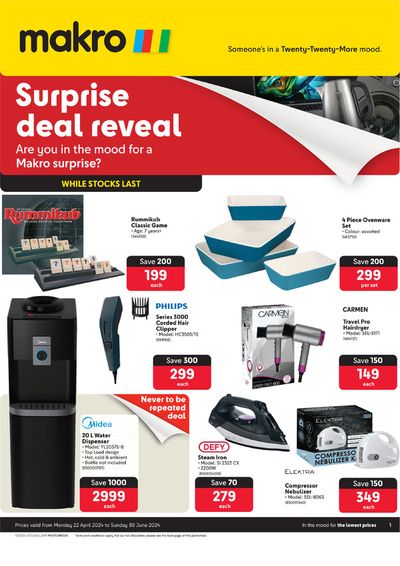 Groceries offers in Johannesburg | Surprise Deal reveal in Makro | 2024/04/22 - 2024/06/30