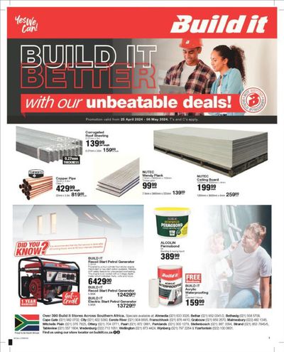 DIY & Garden offers in Simon's Town | Build It Specials 25 April - 06 May in Build It | 2024/04/25 - 2024/05/06