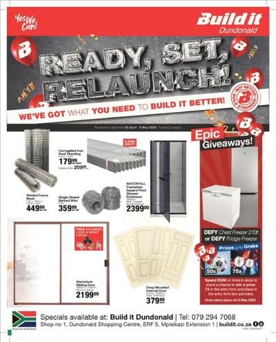 Build It catalogue in Diepdale | Build It Specials 25 April - 06 May | 2024/04/25 - 2024/05/06